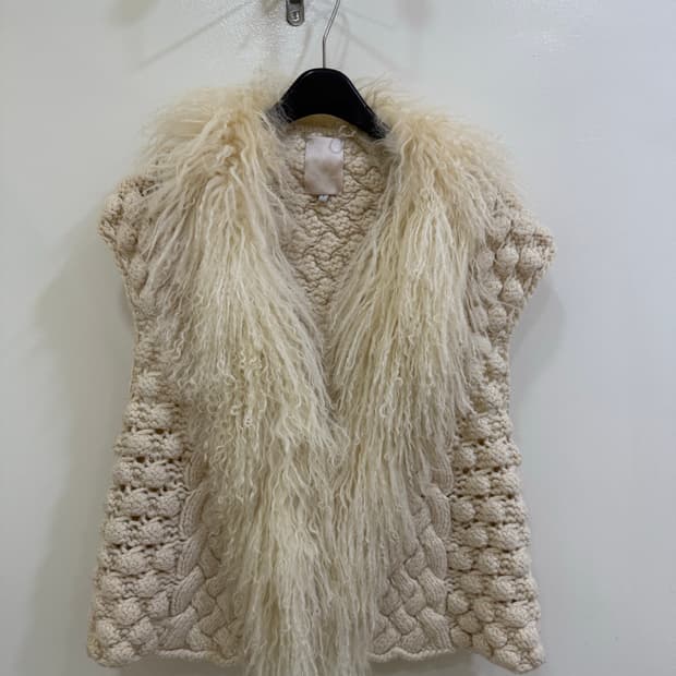 오즈세컨드 니트 조끼 정품