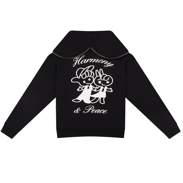 [S,M,L]애슐리 윌리엄스 25fw PEACE 버터플라이 후드집업