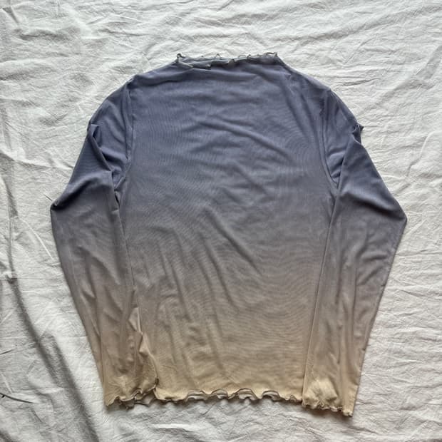 빈티지 그라데이션 쉬어 탑