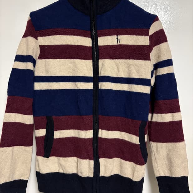 헤지스 남성 니트 집업