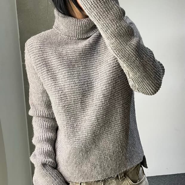 티 바이 알렉산더 왕 폴로 넥 울 스웨터