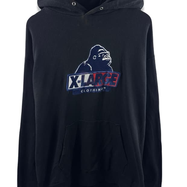 엑스라지 빅로고 블랙 후드티2275