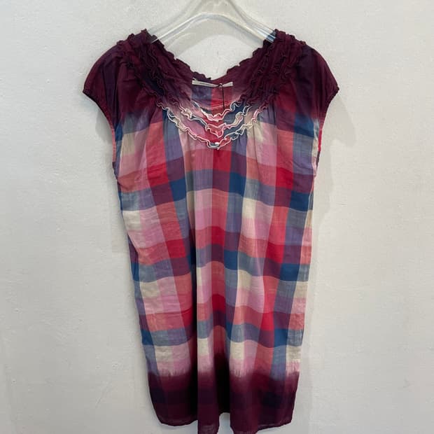 Style Zampa check blouse