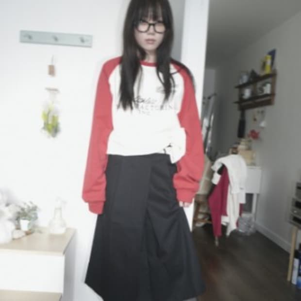 애프터먼데이 리벳 언발라스 스커트