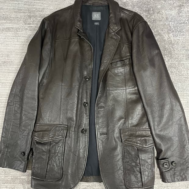 90s A|X  리얼레더 자켓
