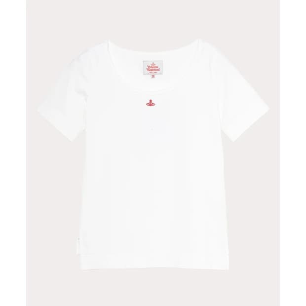 비비안웨스트우드 레드라벨 반팔티 흰색 새상품