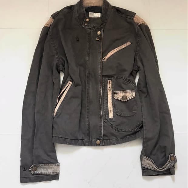 charcoal neck burkle jecket