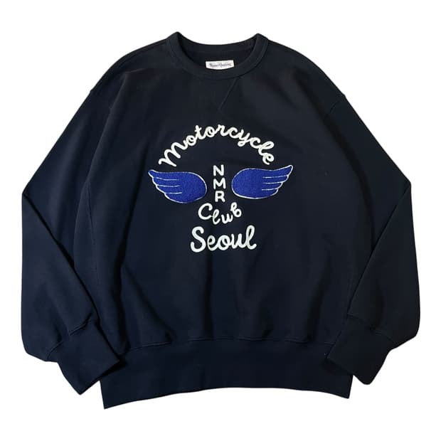 네이머클로딩 빅로고 맨투맨 