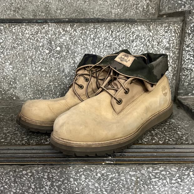 팀버랜드 롤탑 카모 부츠