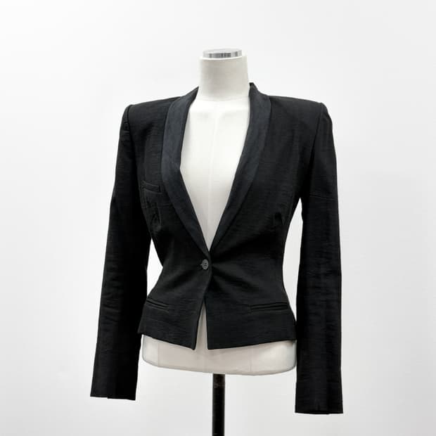 이자벨 마랑 블랙 크롭 테일러드 자켓