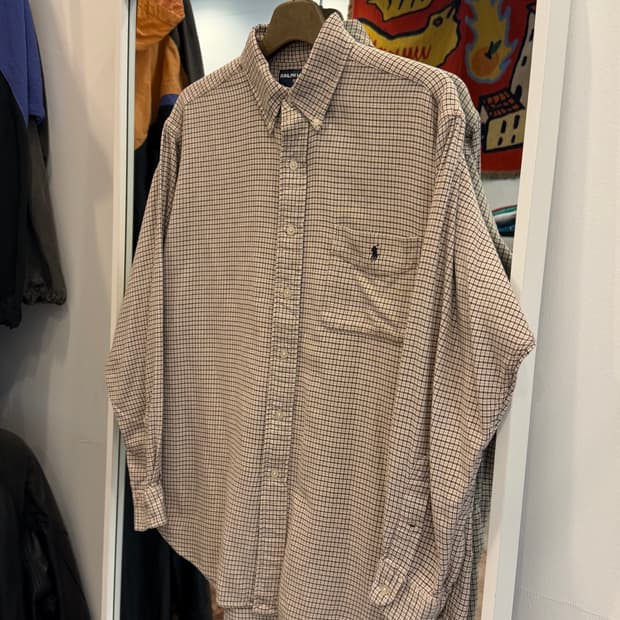 90-00s Polo Golf 폴로 골프 올드 체크 셔츠