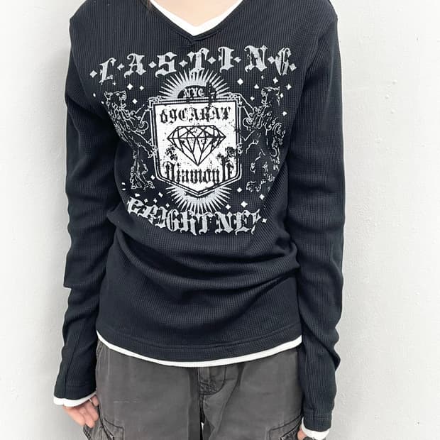 y2k 펑크 레이어드 슬리브