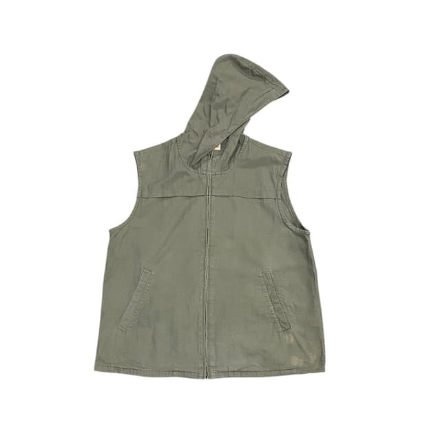 Lovelivelife 카키 후드 베스트