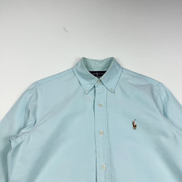 폴로 랄프로렌 포니 커스텀 핏 민트 셔츠 (S)