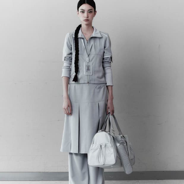 OJOS 오호스 져지 플리츠 스커트 팬츠 