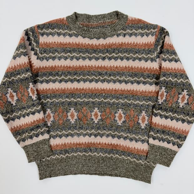 빈티지 페어아일 니트