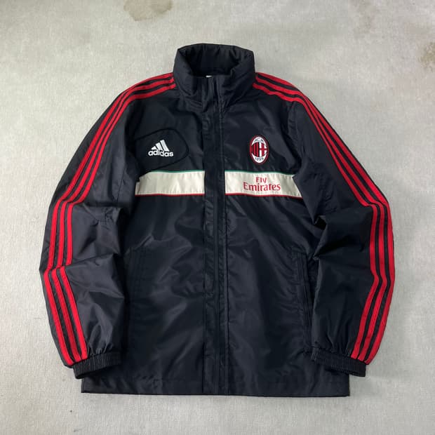 100 아디다스 AC밀란 올드스쿨 바람막이 자켓