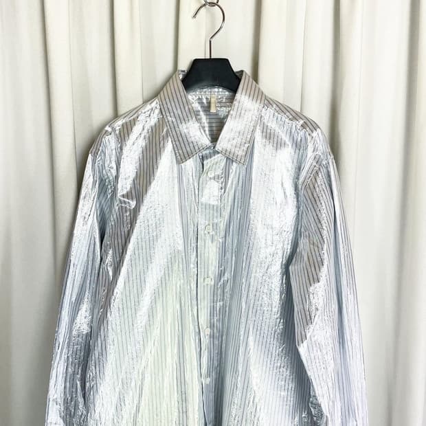 [XL] Sunflower 클래식 셔츠 메탈릭 스트라이프