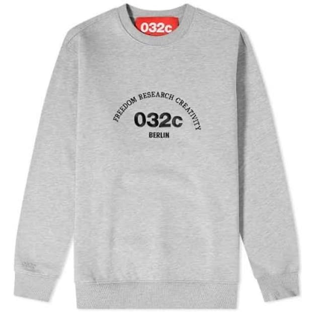 032c Embroidered Logo Crew Sweatshirt
