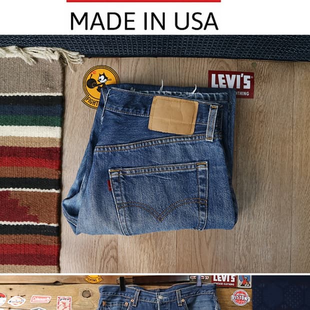 미국 메이드 90s levis 리바이스 501 빈티지 데님 32