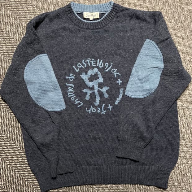 90s 장 샤를르 드 카스텔바작 빈티지 네이비 스웨터(L)