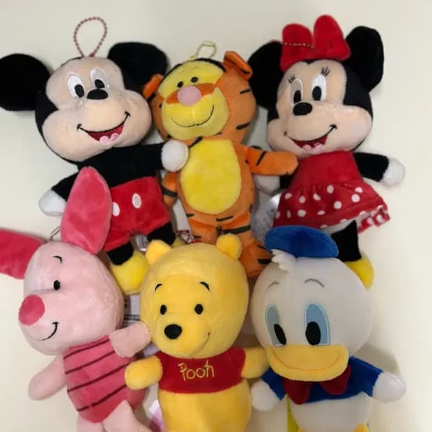 디즈니 캐릭터 인형 키링 세트/일괄판매/개당3천원꼴!