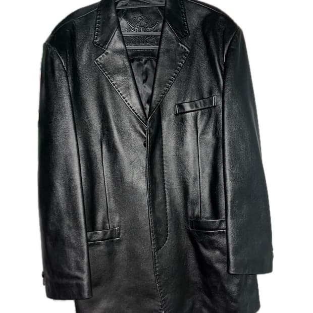 Redox 레드옥스 히든버튼 양가죽 레더자켓 블레이저