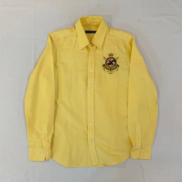 00s 폴로 재팬라인 빅포니 치프키프 옥스포드 셔츠 옐로우