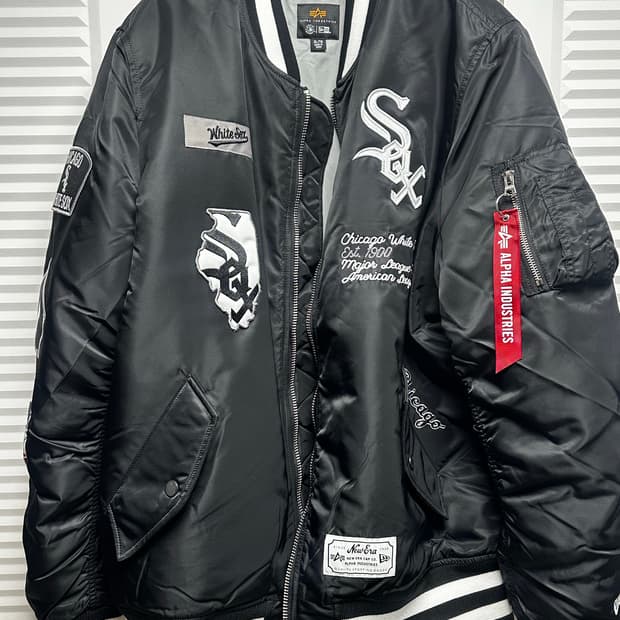 알파인더스트리 시카고 화이트삭스 MA-1 항공점퍼 XL 사이즈