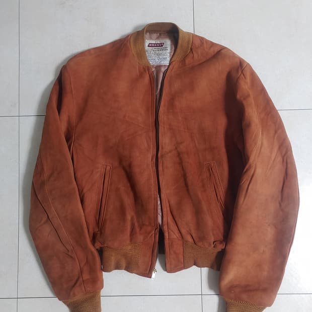 50s 빈티지 디어스킨 스웨이드 봄버