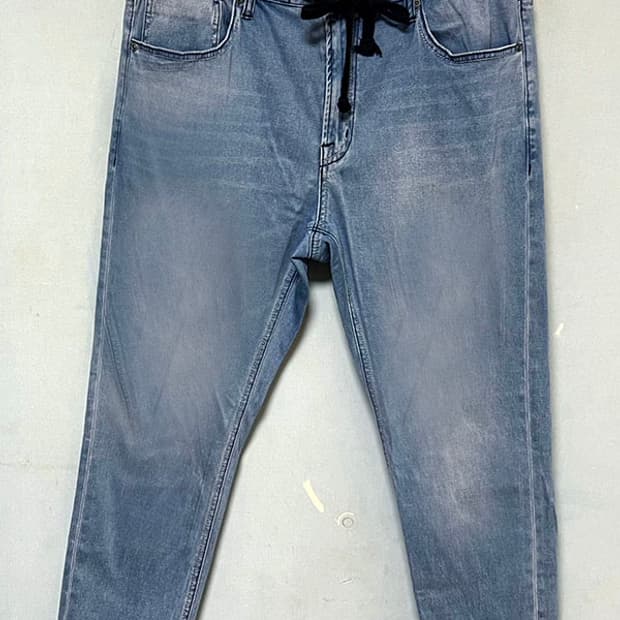 버커루 남자 밴딩청바지 연청 스판좋음 스키니진 여름 캐주얼 XL 34