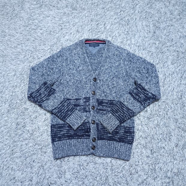 타미힐피거) S 남자 브이넥 겨울가디건 / 왕눈이샵