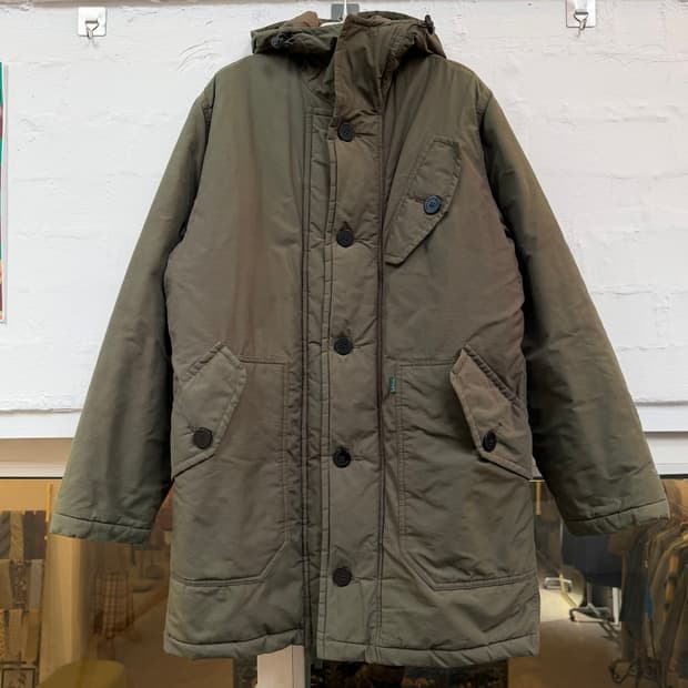 Paul Smith Jeans 카키 후드 파카 코트 M