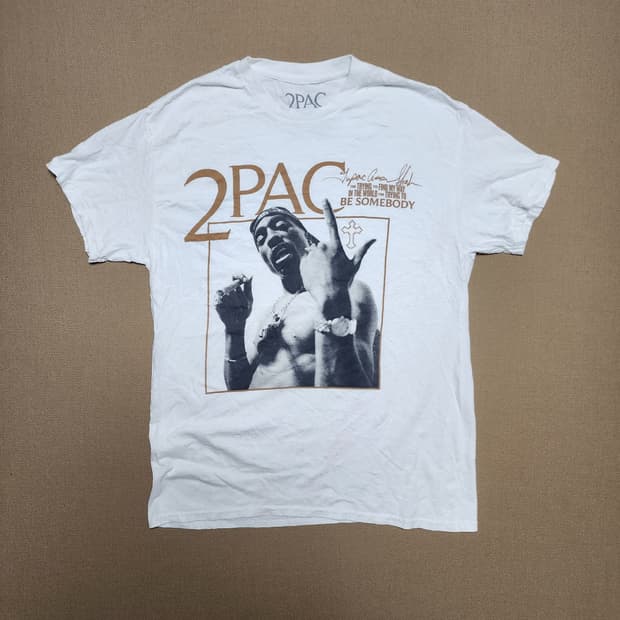2PAC 투팍 공식 라이선스 반팔 티셔츠