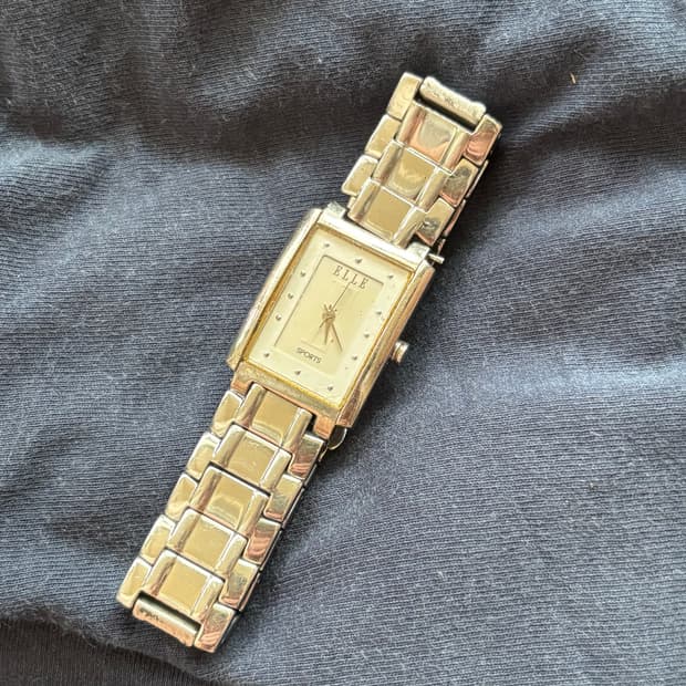 vintage elle metal watch