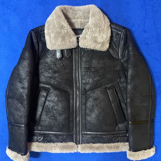 BUCKAROO 버커루 B-3 하이넥 빈티지 스타일 무스탕 자켓 XL