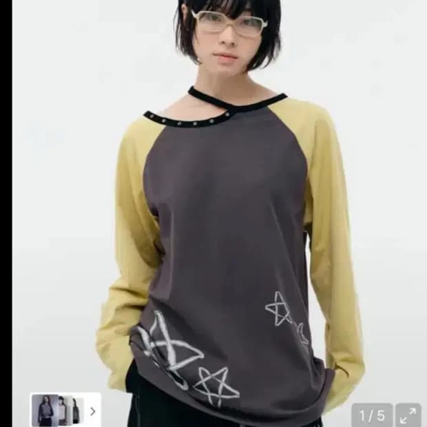 뚜오미오 컷아웃 스타 롱슬리브