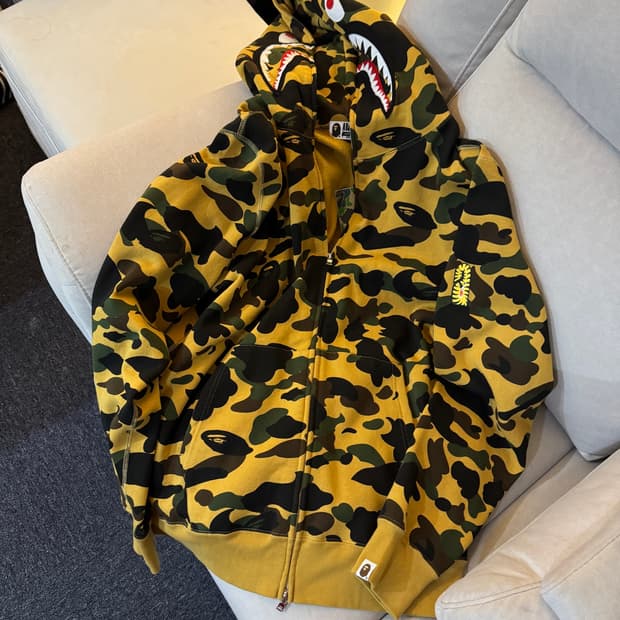 Bape 베이프 황계 후드 집업 2XL