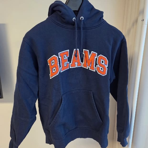 빔즈 beams 네이비 후드티 맨투맨 S
