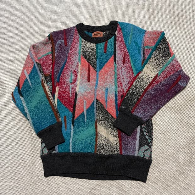 미쏘니 패턴 니트 스웨터