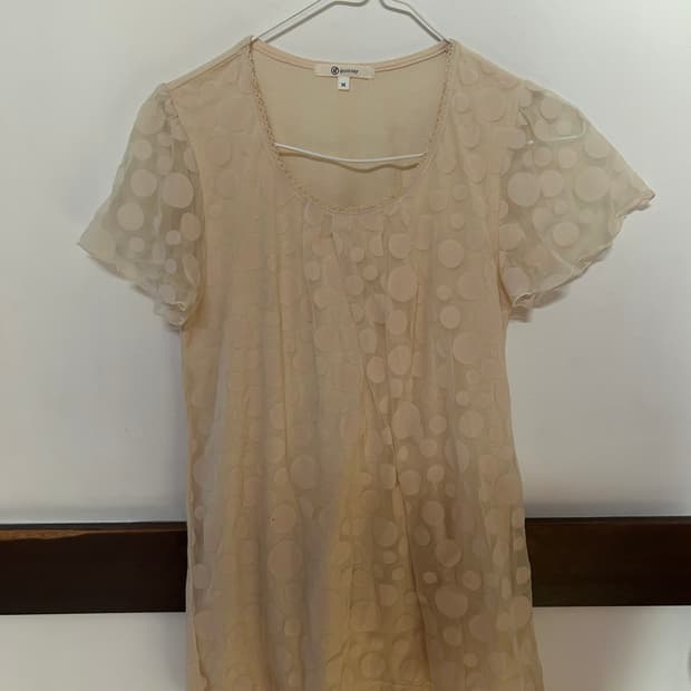 땡땡이 블라우스 