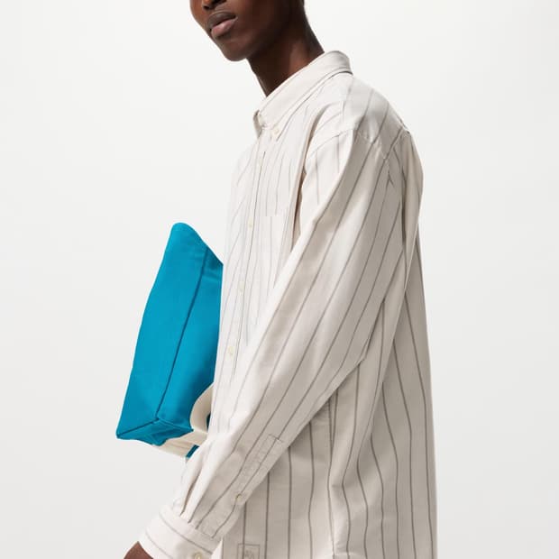 유니클로 X JW앤더슨 옥스포드 오버 사이즈 셔츠 스트라이프