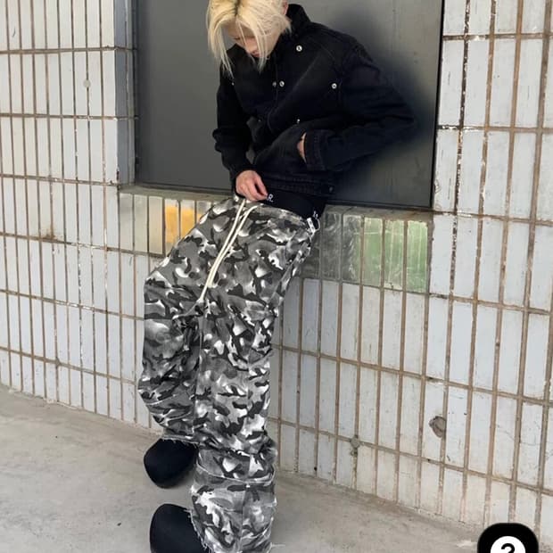 비엑세스 no e mosen 카모 팬츠