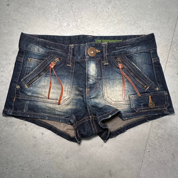 JEEP 빈티지 워싱 데님 쇼츠