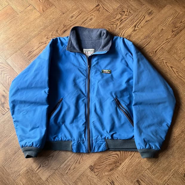 [XL]90's 엘엘빈 Made in USA 나일론 쉘드 웜업 자켓