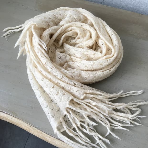 crochet knit muffler