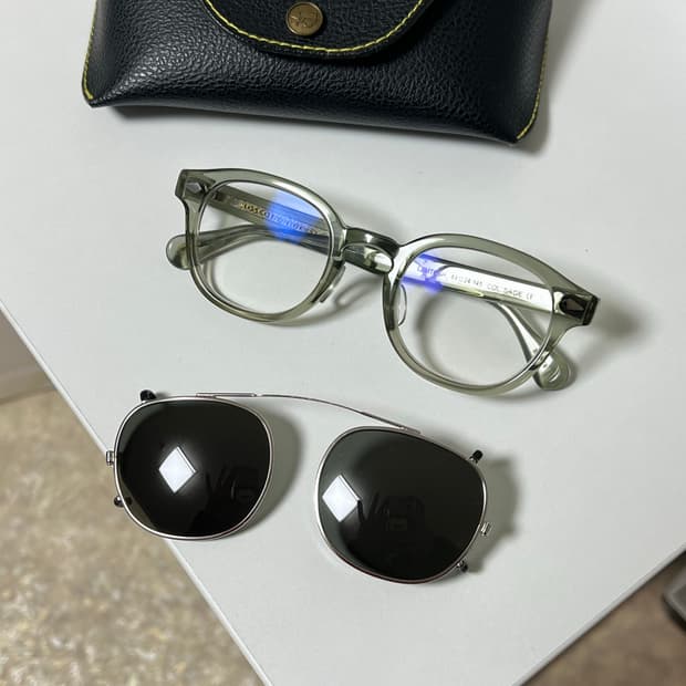 모스콧 렘토쉬 49 SAGE 안경테 + 클립온 선글라스