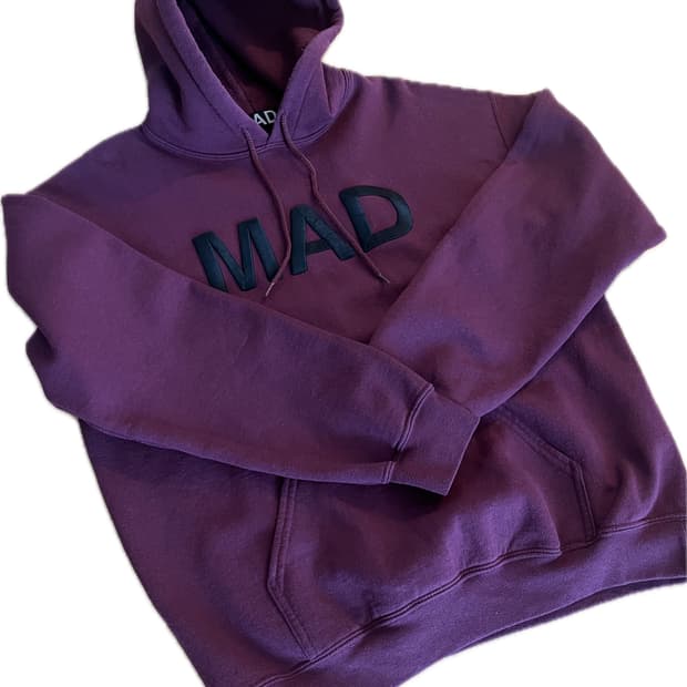 Undercover MAD 후드 버건디