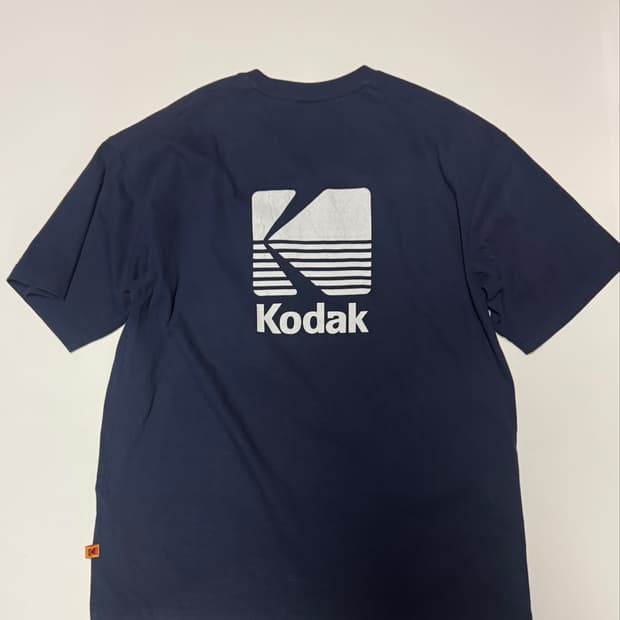 코닥 Kodak 뒷 프린팅 24년도 반팔 티셔츠 네이비 2XL