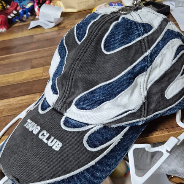 떠그클럽 불모자 쵸퍼 플레임 볼캡 블루